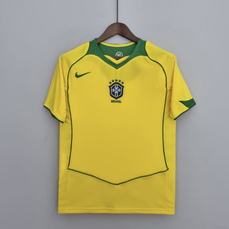 Retro Brazil 2004/06 Home Kit